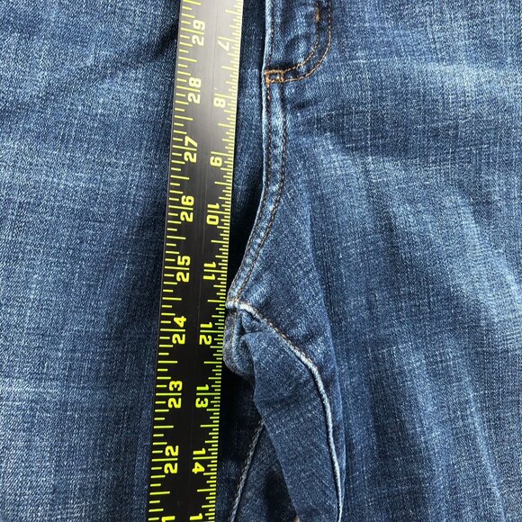 Lee Womens Jeans Plus Size 22W Petite Bootcut Mid Rise Flex Motion Denim Blue - Picture 7 of 15